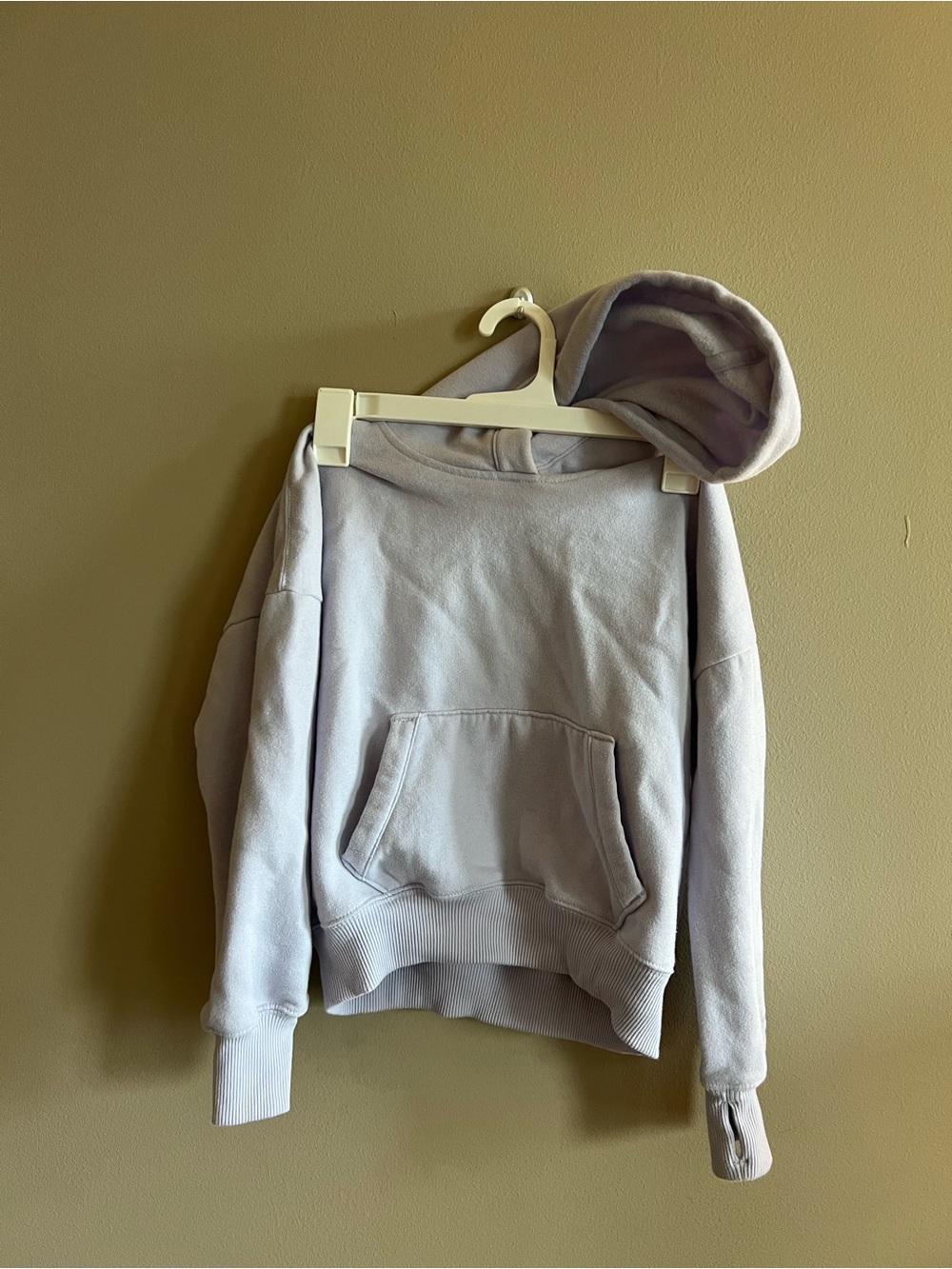 abercrombie kids light purple/lavander pullover hoodie
